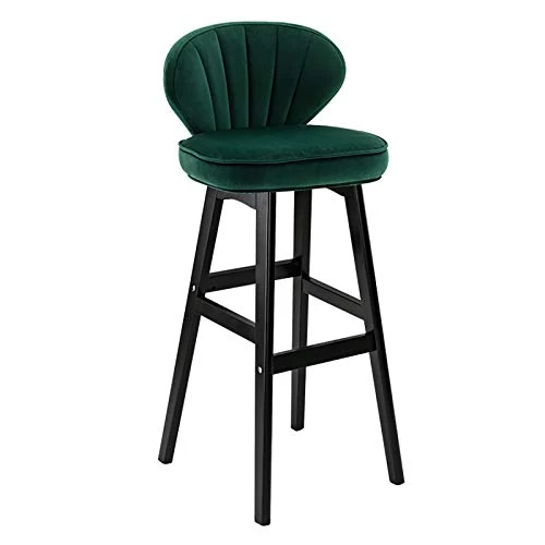 XINGLEI Sgabelli da Bar, Sgabello da Bar ad Altezza Fissa, Sedia Imbottita con Schienale Medio per Una Seduta ergonomica A...