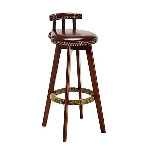 XINGLEI Sgabello da Bar ad Altezza Fissa, Sgabello da Bar ad Altezza bancone da Cucina e Sala da Pranzo, Sedia Imbottita c...