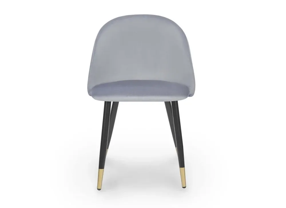 Set di 4 sedie di design velluto grigio LYDIA XS