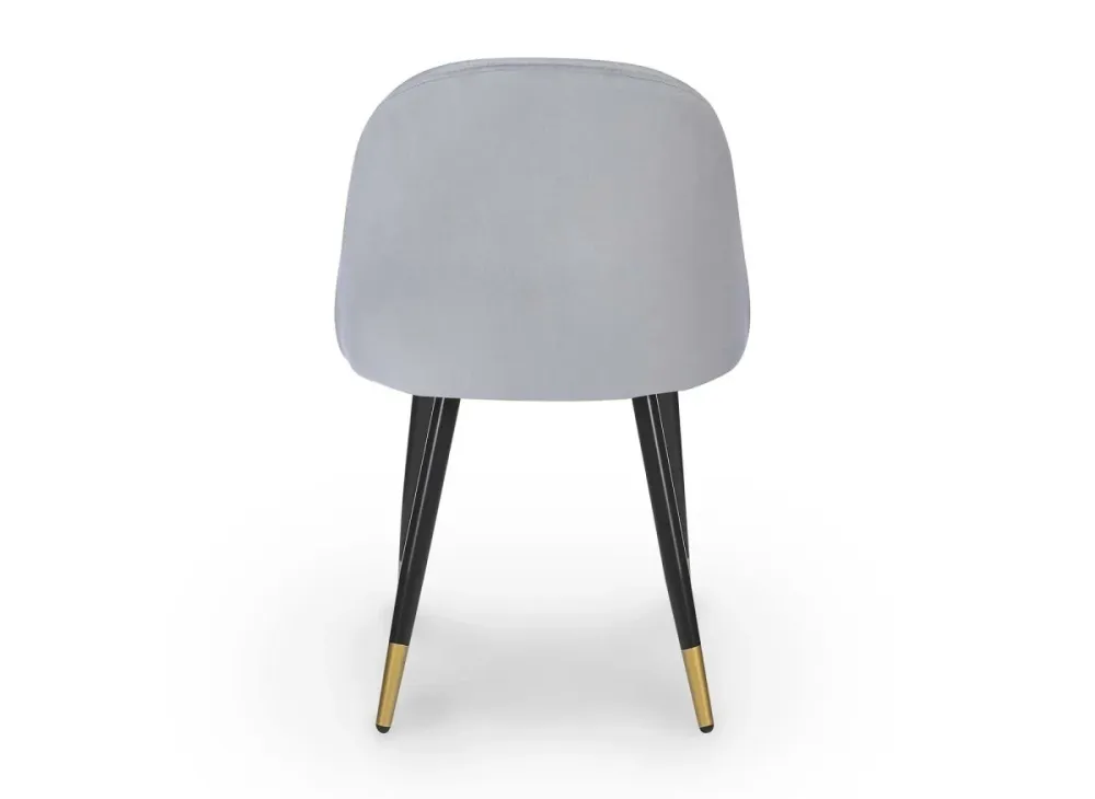 Set di 4 sedie di design velluto grigio LYDIA XS