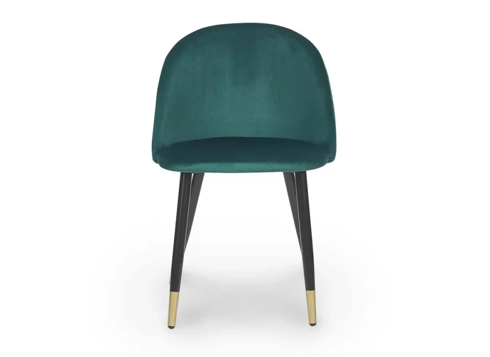 Set di 4 sedie di design velluto verde LYDIA XS