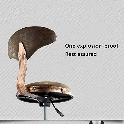 XSN Accessories Sgabello da Lavoro con Ruote Sedie da Bar Cromato Regolabile Girevole Sgabello di Bellezza Sgabello da Lav...