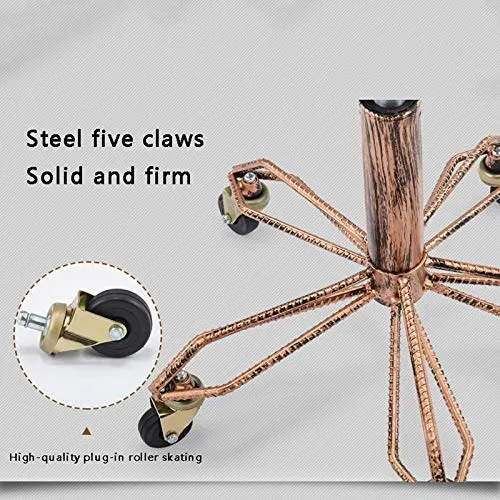 XSN Accessories Sgabello da Lavoro con Ruote Sedie da Bar Cromato Regolabile Girevole Sgabello di Bellezza Sgabello da Lav...