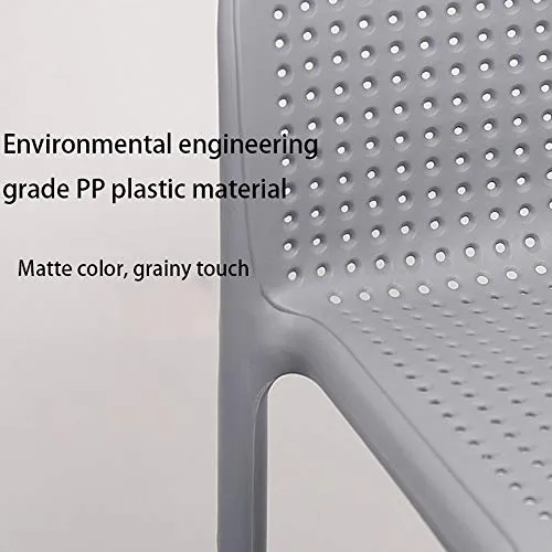 xxz Sgabello da Bar,Sedia da Bar,Materiale plastico PP Ecologico,Design impilabile,Texture Opaca Opaca,Facile da Pulire e...