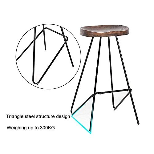 YAYYZ Sedia Legno-Sgabello Pieghevole con Sedile Legno, Sedia Pieghevole Leggera Portatile, Sgabello Pieghevole con Piano...