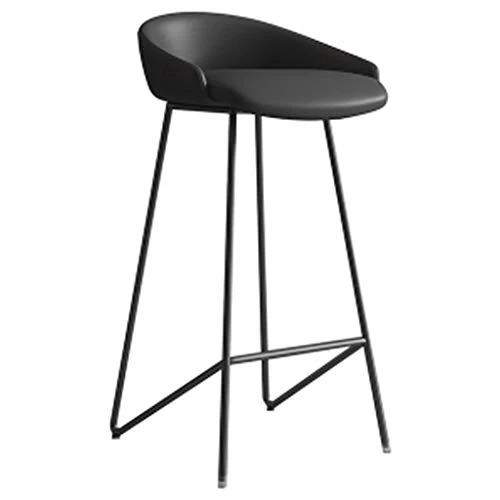 Sgabelli da Bar Sedia Cucina Sedia Senza braccioli con Seduta Ecopelle Sgabello Alto Minimalista Moderno con Schienale Gam...