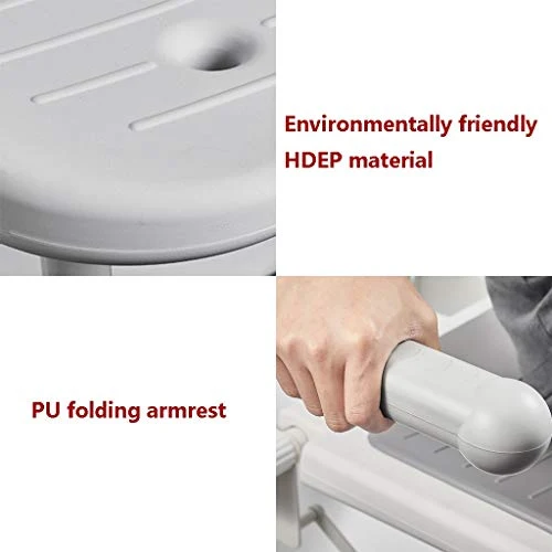 YHRJ Sedile da Bagno Parete per Anziani,Sgabello da Bagno Antiscivolo per la casa,Sedia da Doccia di Sicurezza con braccio...