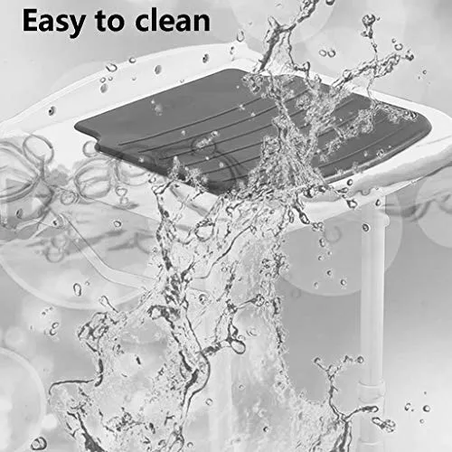 YHRJ Sgabello da Bagno Antiscivolo per Anziani,Sedile da Bagno Pieghevoli per Case di Cura,Panche Bagno Regolabili Parete,...