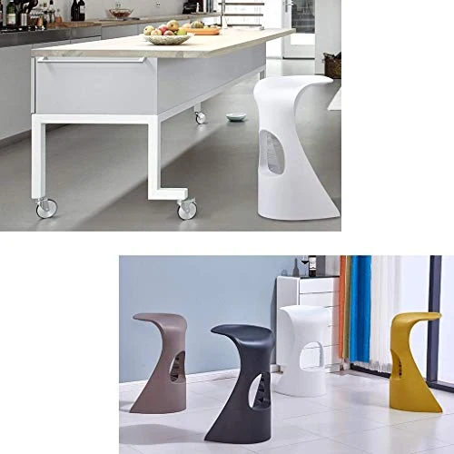 Sgabello da bar Bar Stool Chair poggiapiedi PP ergonomia del sedile è possibile pranzare e sedie la colazione Cucina |Pub...