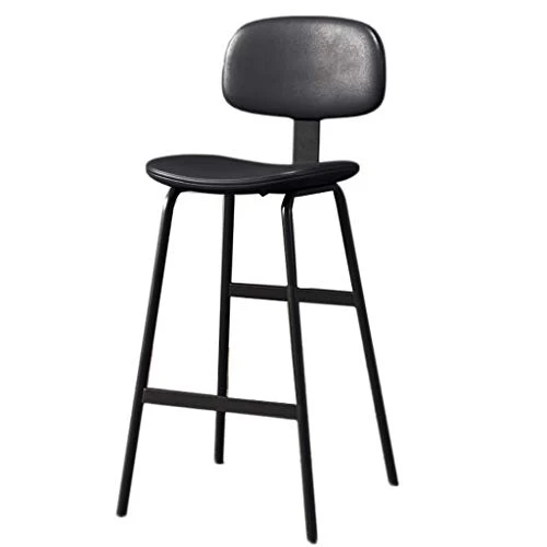 YUN PU contatore Imbottito Sgabello con Schienale, Home Tempo Libero Indietro Sedia, Bar Sgabello Alto, Luce Lusso Sgabell...
