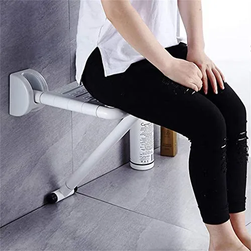 yunyu Corrimano Sgabello Pieghevole per Bagno/Sedile per Doccia Parete/Bagno Sedia Muro per Anziani di Sicurezza Accesso S...