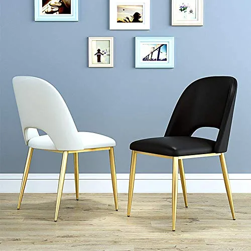 yunyu Sedia da Ufficio,Sgabello da Bar Alto e Minimalista Moderno, Altezza 45 cm (18 Pollici), Cuscino Pelle Artificiale c...