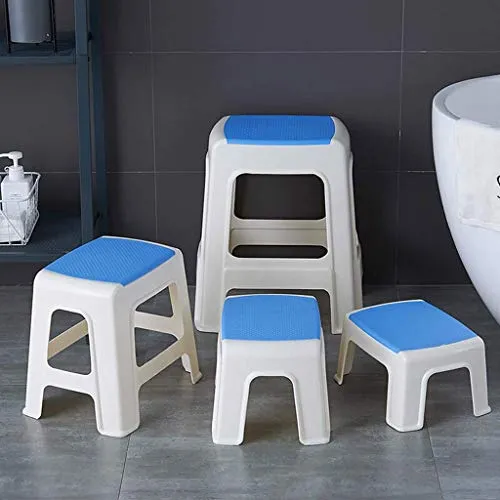YWSZJ Sgabello di plastica - Sgabelli poggiapiedi Lavoro Sgabello Doccia Sgabello Sgabello Stacked Flessibile Antiscivolo...