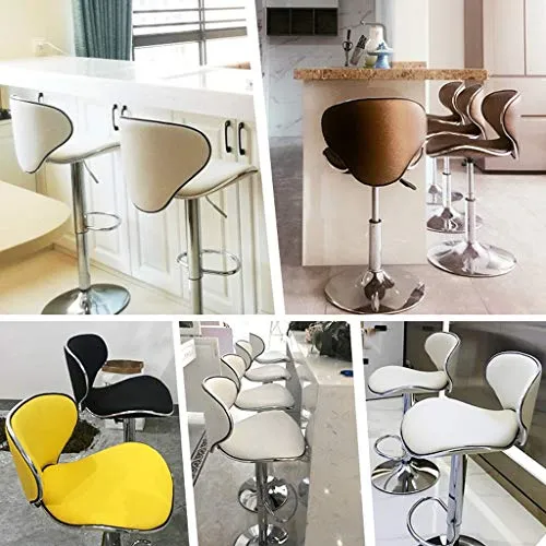 mobili Moderni Sgabelli da Bar, sgabelli da Bar girevoli Regolabili Altezza con Retro bancone della Cucina da Pranzo PU co...
