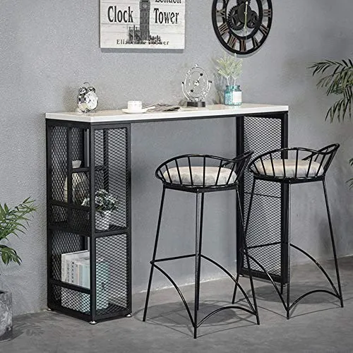 ZCM-MIRROR Sgabelli da Bar Sgabello Bar,Tavolo e Sedia da Pranzo Moderni,Casa Cucina Seggiola da Bar Semplice e Casual Neg...