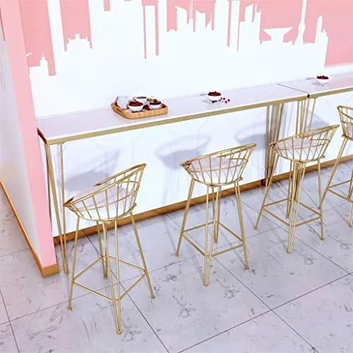 ZCY Mobili Soggiorno Sgabelli 17,7"/25,6" / 29,5"Sgabelli Imbottiti Ecopelle | Sedia da Pranzo Metallo Stile Moderno per P...