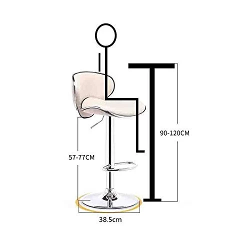 Zhangmeiren Sedia Elevabile Sgabello da Bar Anteriore Moderno E Minimalista Sedia da Bar Sgabello Alto Sgabello con Schien...