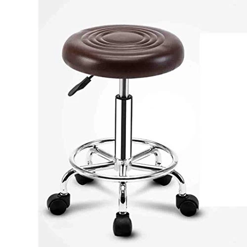Zhangmeiren Sedia Girevole da Bar Sgabello Alto Sgabello Sgabello da Bar Sgabello da Bar Sedia da Bar (Color : Brown)