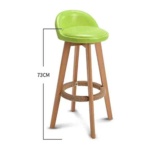 Zhangmeiren Sgabello Alto Legno Massello Moderno Tavolo da Bar Minimalista E Sedia Schienale Sedia da Bar Il Tempo Libero...