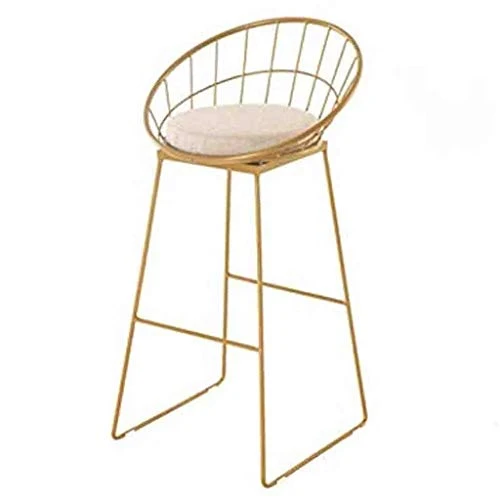 Zhangmeiren Sgabello Alto Moderno Minimalista Ferro Battuto Alto Tavolo da Bar Sgabello da Bar Sedia da Pranzo