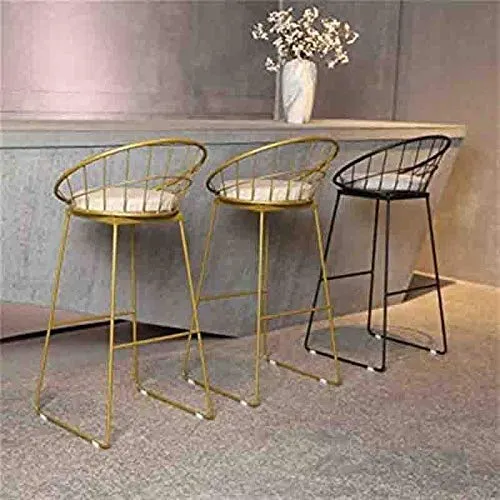 Zhangmeiren Sgabello Alto Moderno Minimalista Ferro Battuto Alto Tavolo da Bar Sgabello da Bar Sedia da Pranzo