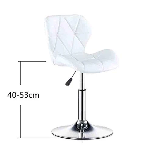 Zhangmeiren Sgabello Alto Sgabelli da Bar, Seggiolone, Sedia da Bar Creativa (Color : White)