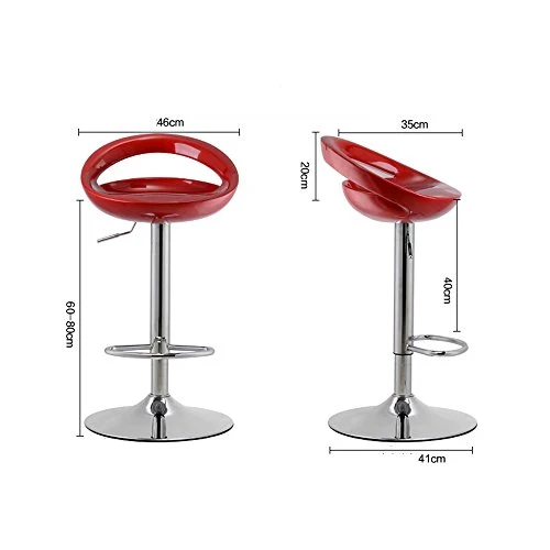 ZHJING Seggiola da Bar Bar Seggiovia Sedia Rotante Nail Panca Rotonda Sgabello Alto Reception Sedia (Color : Blue)
