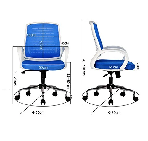 ZHJING Seggiola da Bar Computer di casa Sedie Ufficio ergonomiche Seggiovia Sedia del Personale della sede Antiscivolo (Co...