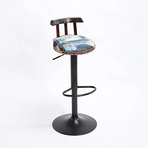 ZHJING Seggiola da Bar Creativo Alta Stile Europeo Presidenza di Legno Presidenza Vintage Bar Stool Sgabello Sedile Seggio...
