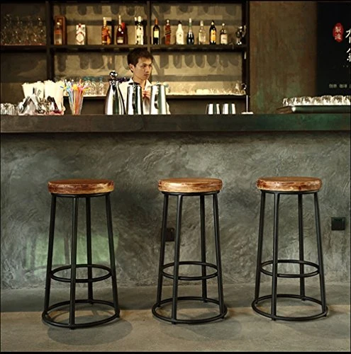 ZHJING Seggiola da Bar Sgabello Alto, Creativo Sgabello Bar, Simple Casual Dining Chair Alta Sgabello Sedia Sedia Anterior...