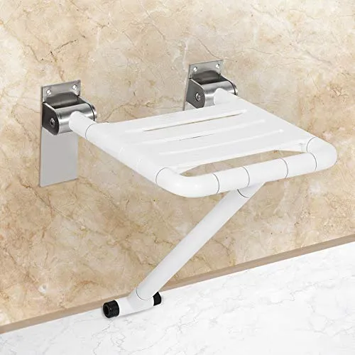 CHICIRIS Sedile per doccia, sedile per doccia ribaltabile parete Sgabello per bagno Sgabello per doccia pieghevole Zouminy