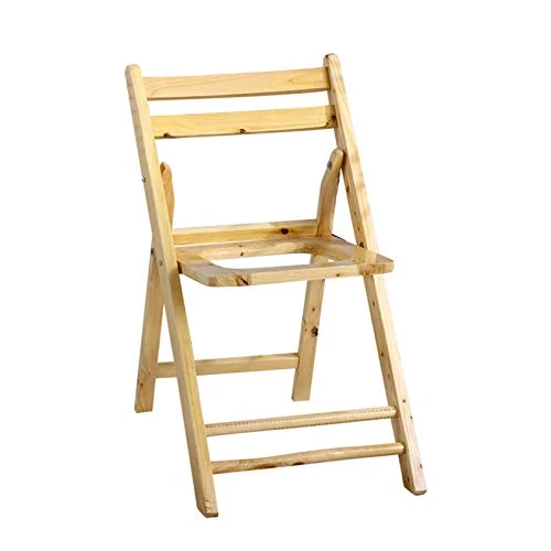 ZYQDRZ Sedile per Servizi Igienici Pubblici, Sedile Legno Massello Pieghevole, Bagno Sgabello Doccia Antiscivolo, Sedia da...