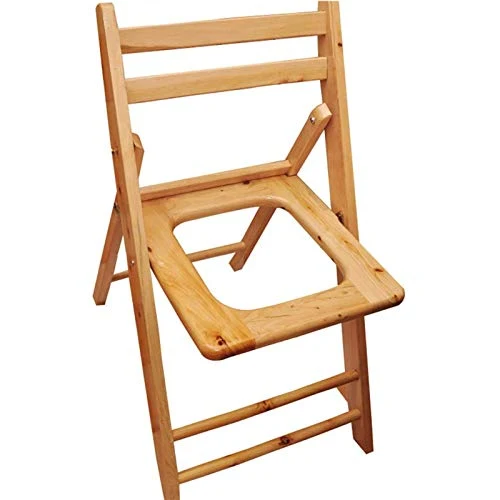 ZYQDRZ Sedile per Servizi Igienici Pubblici, Sedile Legno Massello Pieghevole, Bagno Sgabello Doccia Antiscivolo, Sedia da...