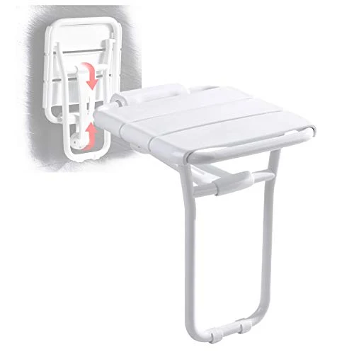 ZYQDRZ Sedili per Doccia Parete, Sedili da Bagno Pieghevoli, Sedie da Bagno di Sicurezza Disabili Anziani, Sgabelli da Bag...