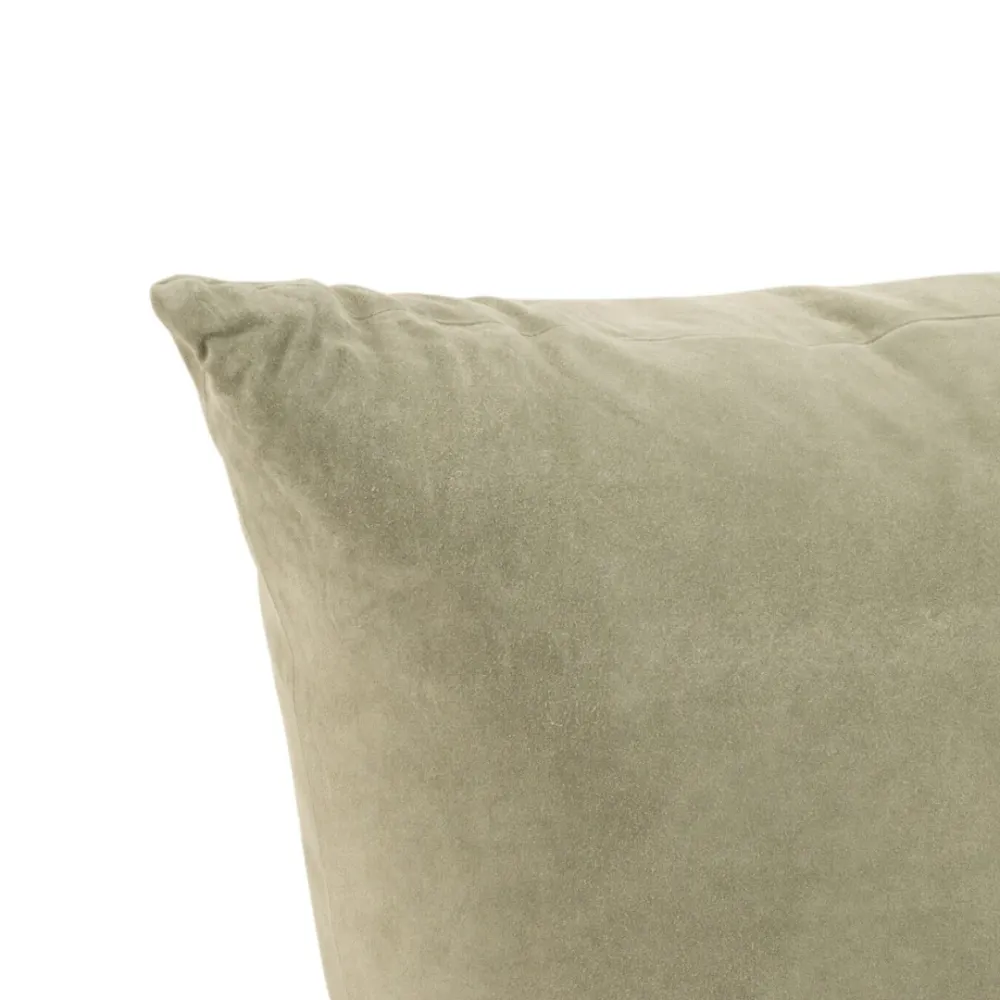 Pouf Poltrona Sacco Velluto Effetto Scamosciato Colore Verde h 54 cm - Ava