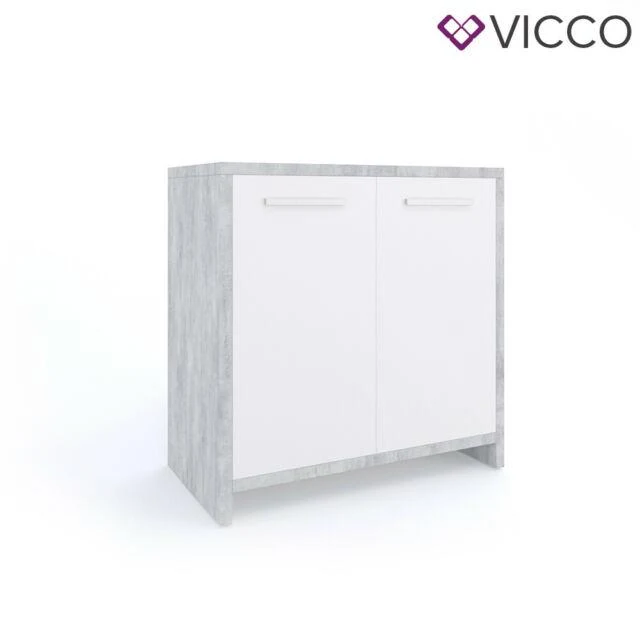 Vicco Mobile sottolavabo Kiko Armadietto per lavandino Cemento