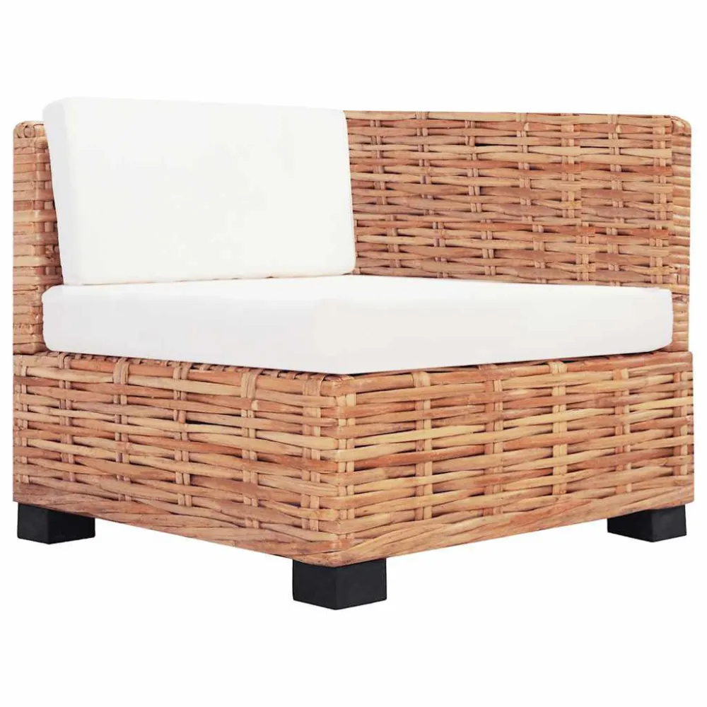 Set Modulare Set Divano 14 pz Rattan Naturale