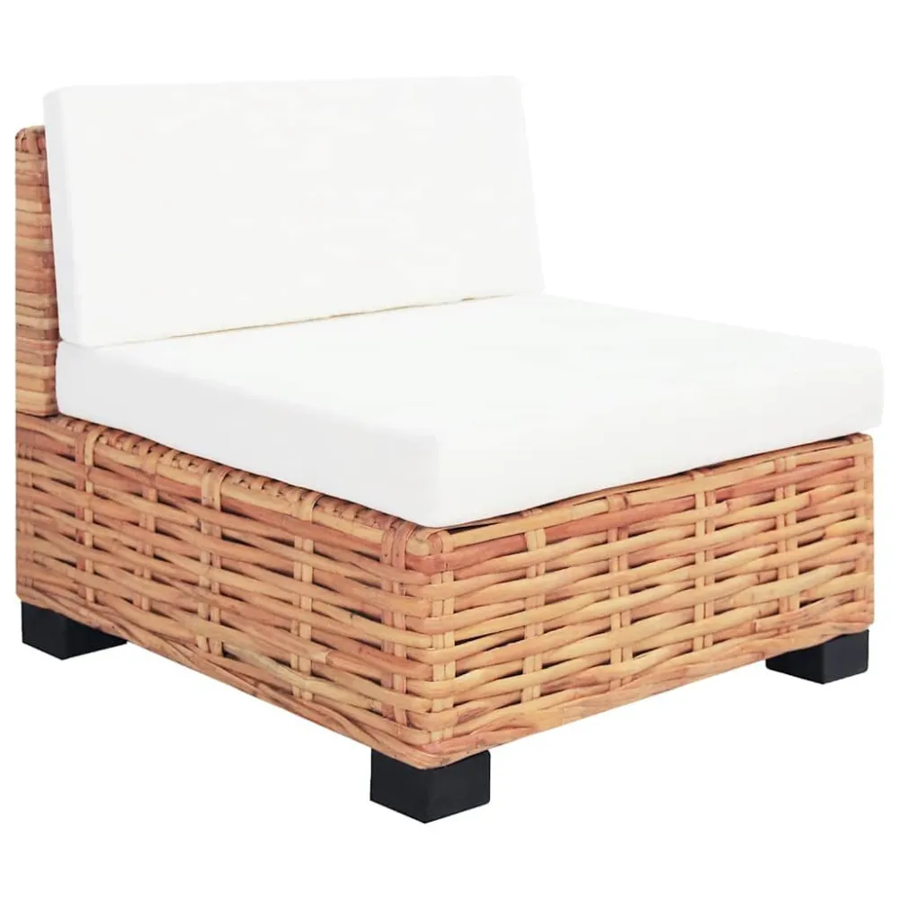 Set Modulare Set Divano 14 pz Rattan Naturale