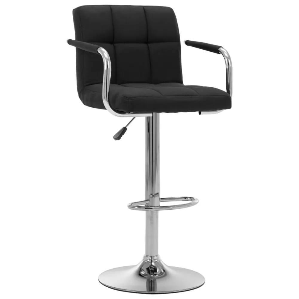 Sedia da Bar Nera Tessuto