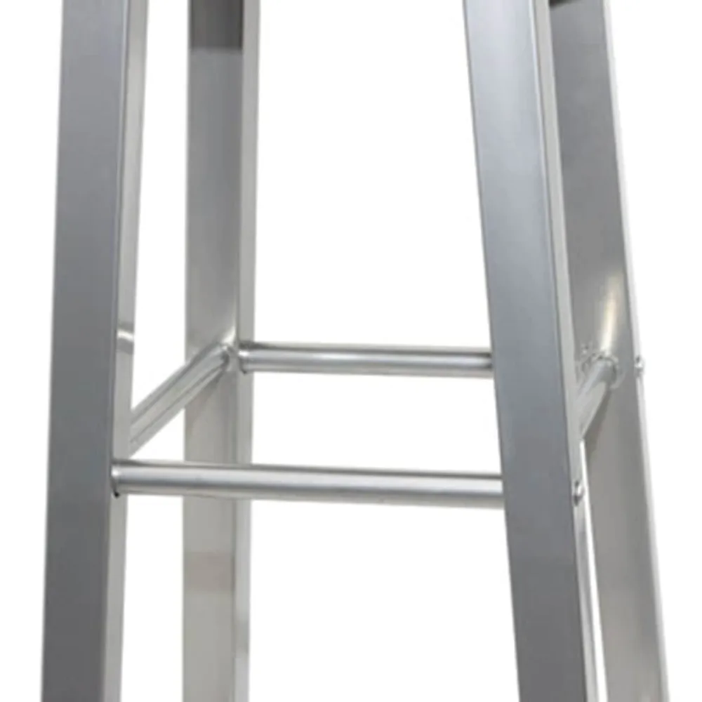 Sgabelli da Bar 4 pz Argento e Marrone MDF