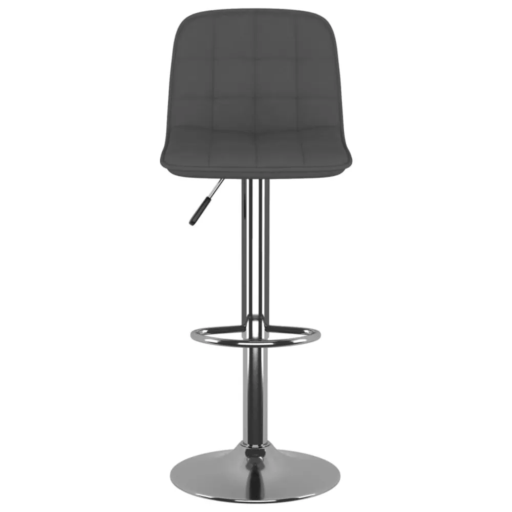 Sgabelli da Bar 2 pz Grigio Scuro Tessuto
