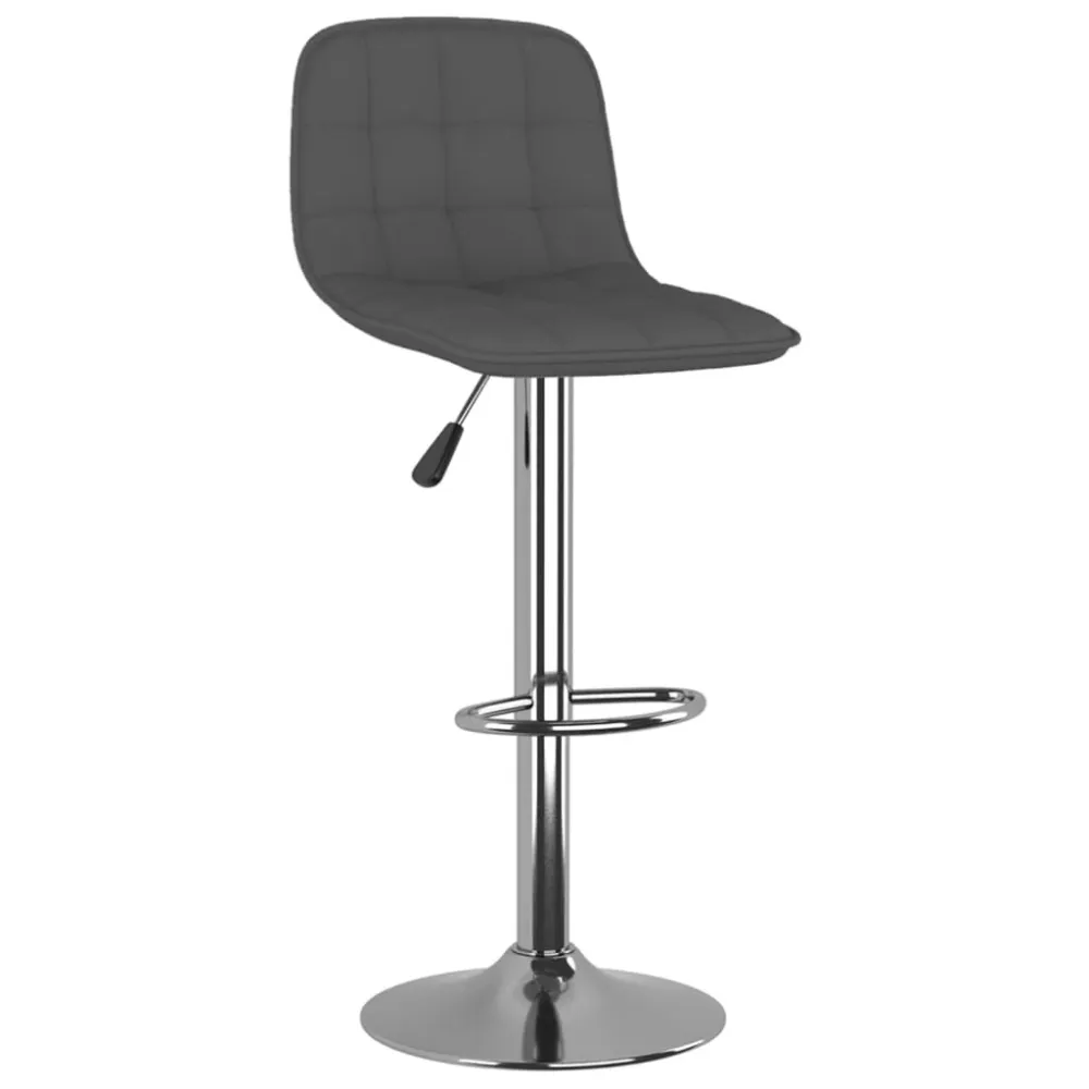 Sgabelli da Bar 2 pz Grigio Scuro Tessuto