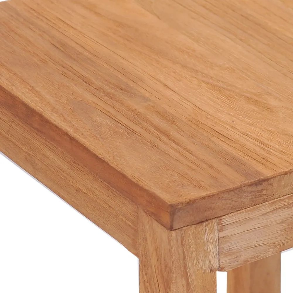 Sgabelli da Bar 2 pz Legno Massello di Teak