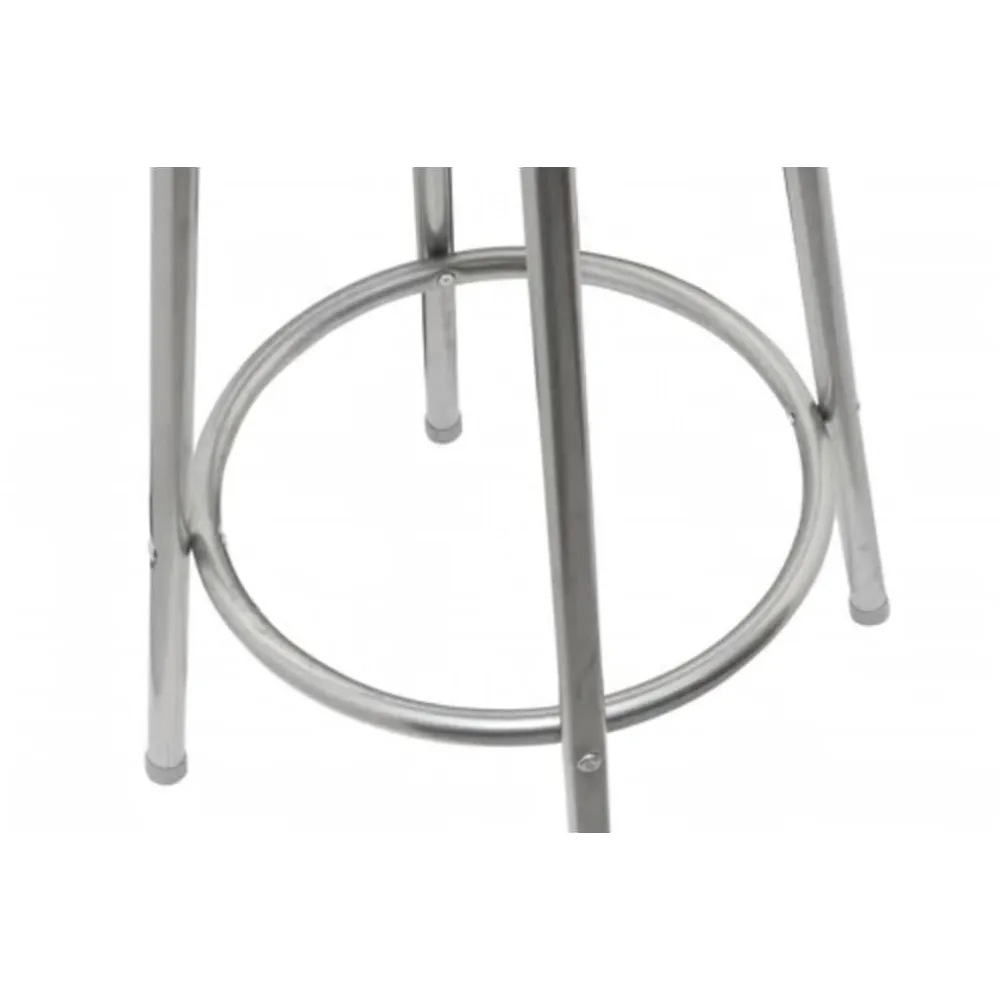 Sgabelli da Bar Set 2 pz Acciaio Marroni