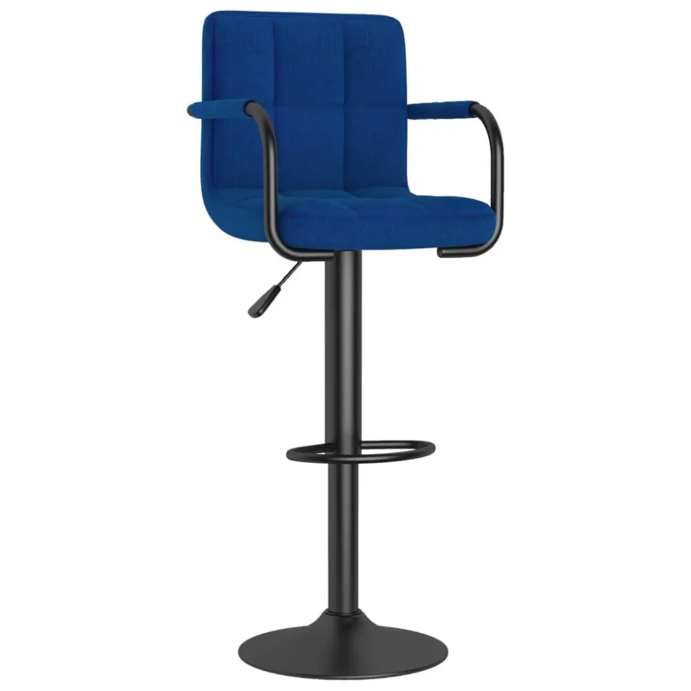 Sgabello da Bar Blu Tessuto