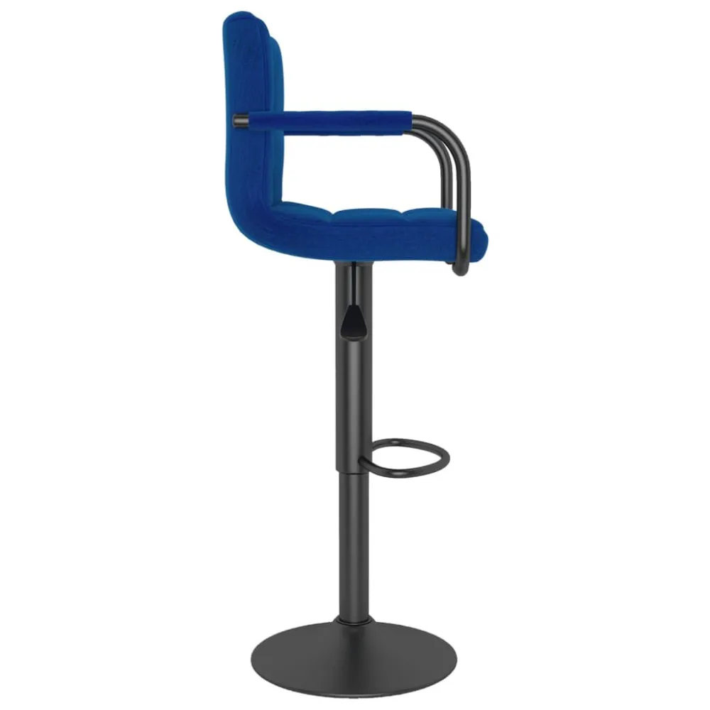Sgabello da Bar Blu Tessuto