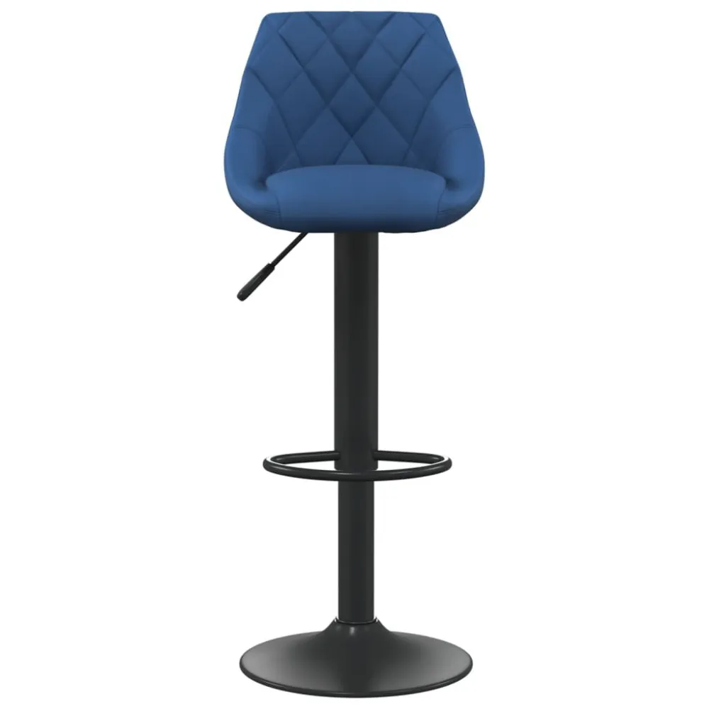Sgabello da Bar Blu Velluto