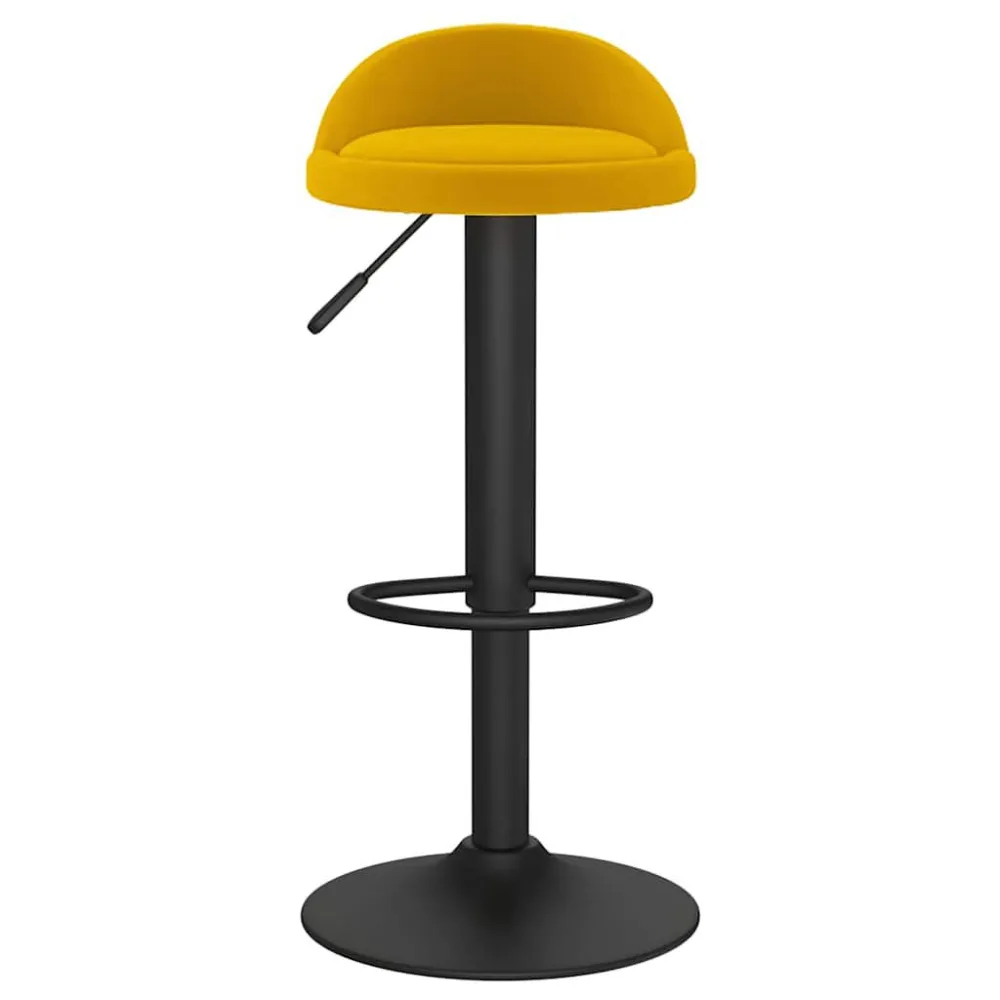 Sgabello da Bar Giallo Velluto
