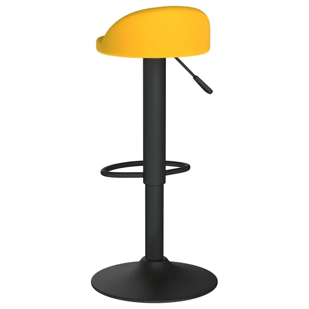 Sgabello da Bar Giallo Velluto