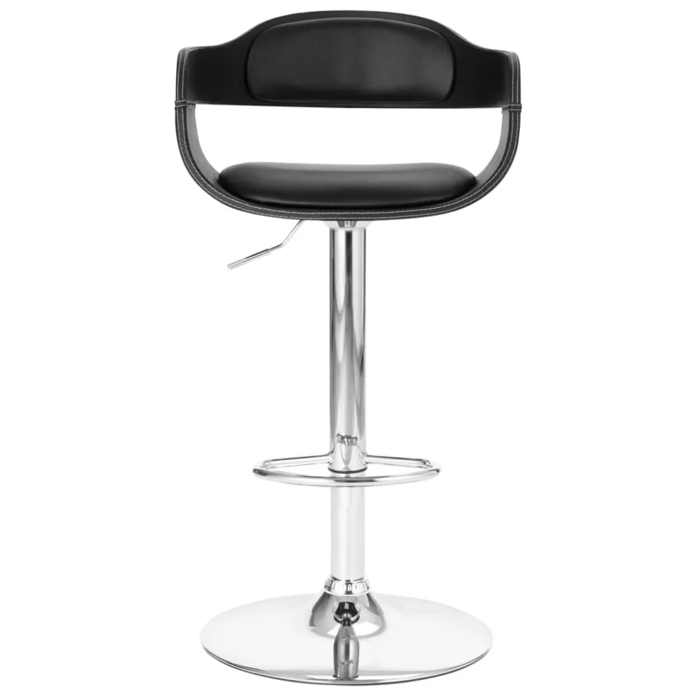 Sgabello da Bar Nero Similpelle